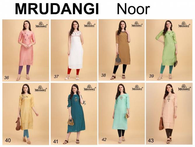Mrudangi Noor 36 Fancy Ethnic Wear Designer Kurti Collection